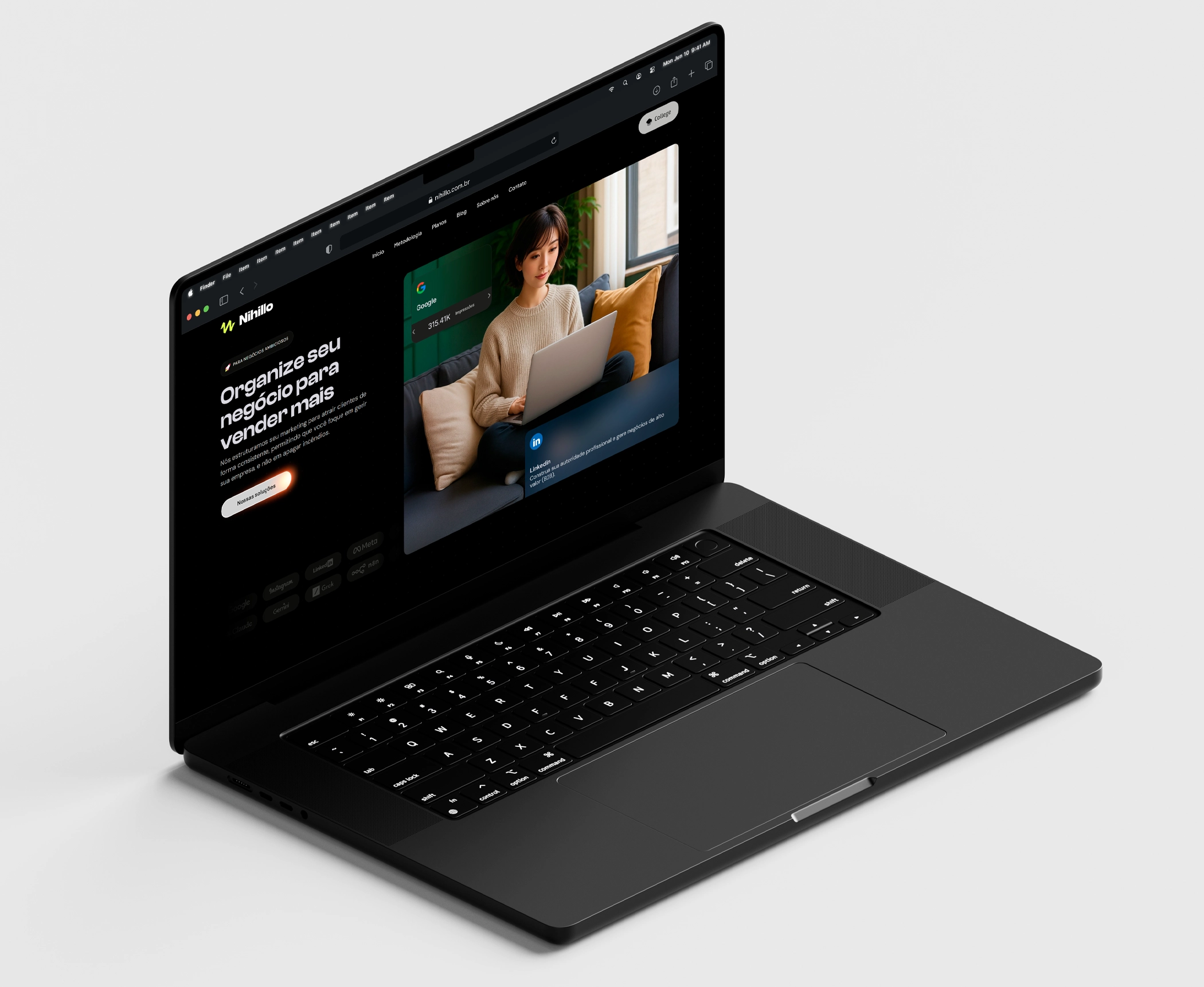 Preview do projeto de Web Design.